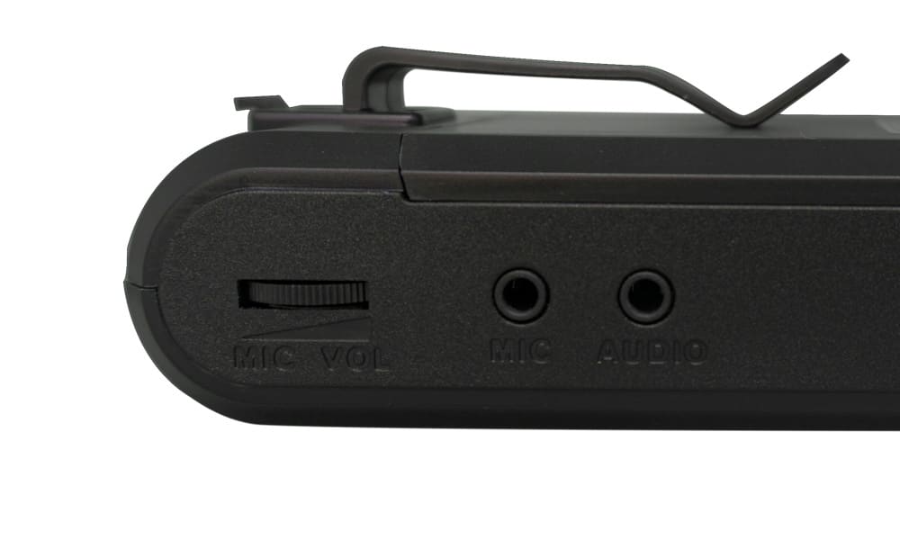 Tragbarer Silentsystem-Sender TX-300, seitliche Eingänge