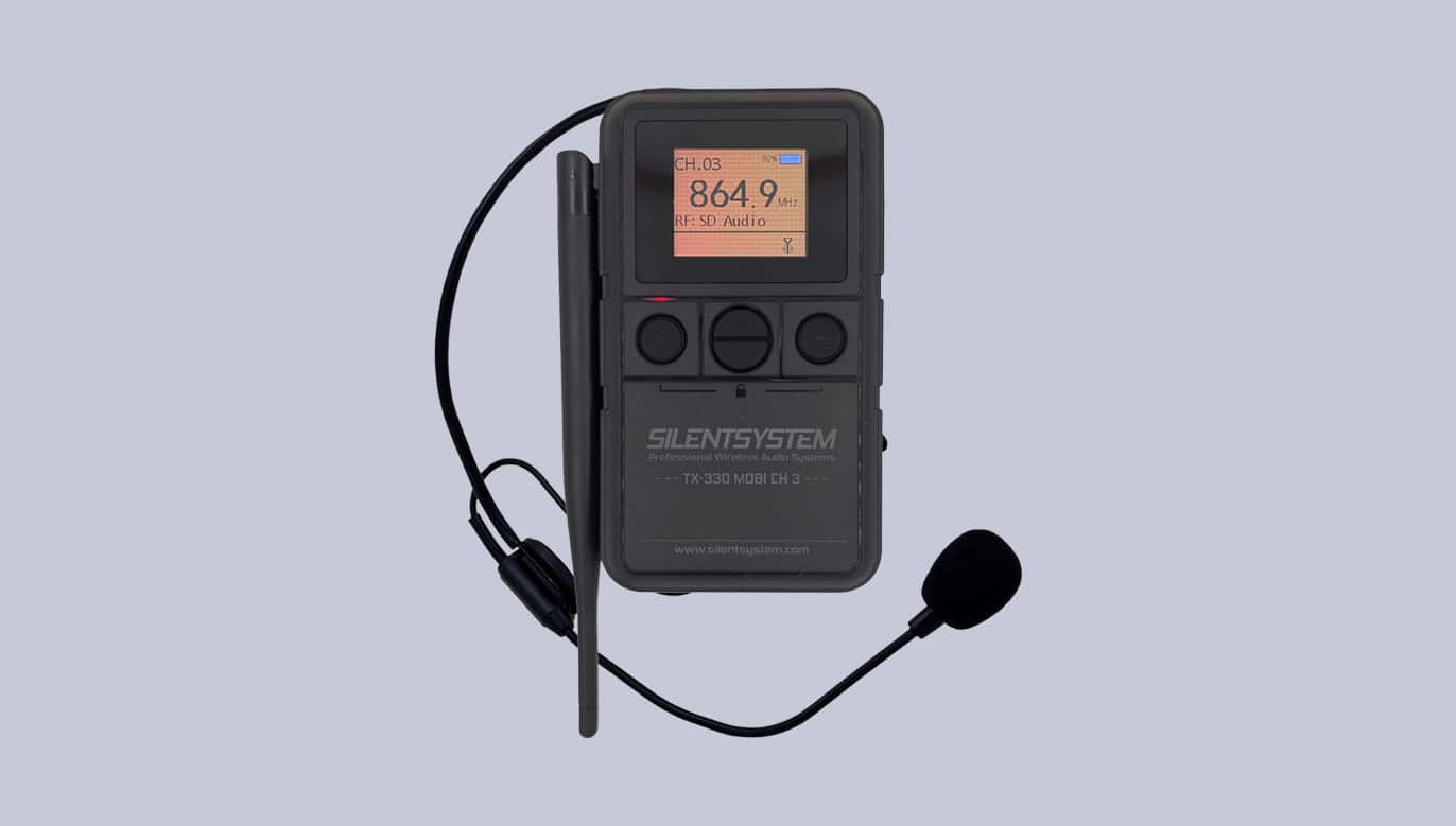 Tragbarer Silentsystem-Sender TX-330