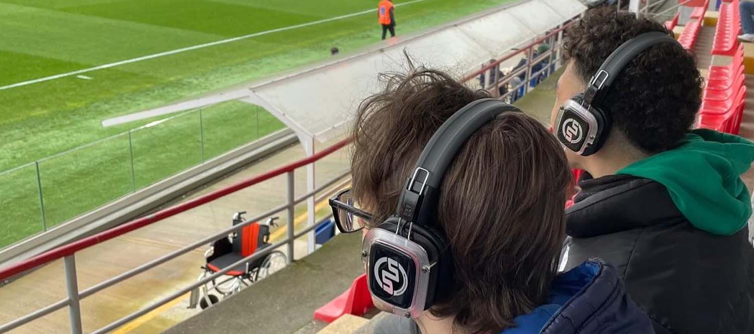telecronaca-cuffie-stadio Silentsystem mit der Associazione Marcotti Osvaldo für barrierefreien Sport